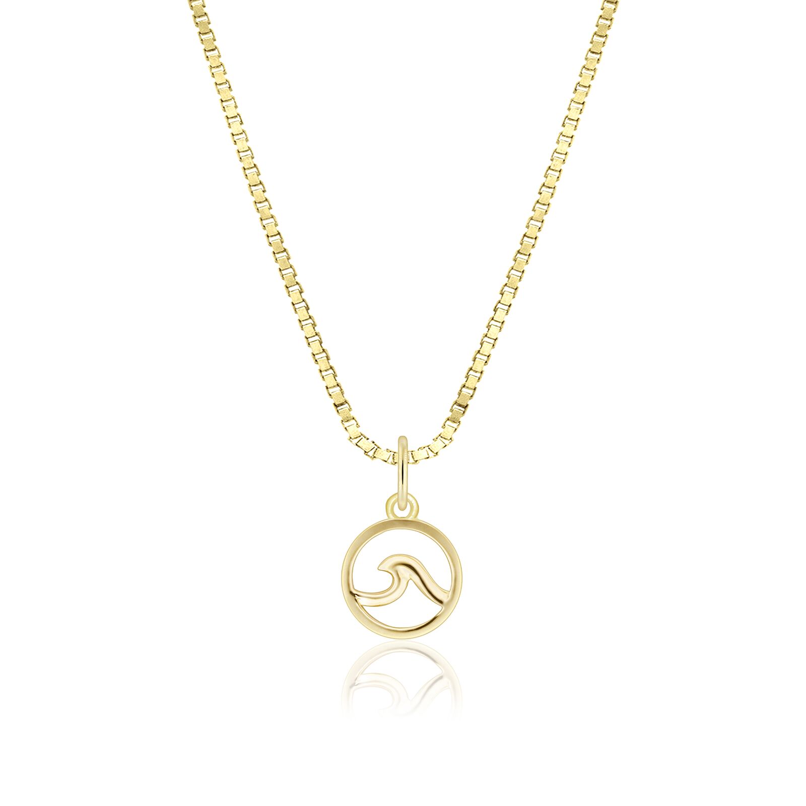 Mini Wave Gold - 14K Yellow Gold Hawaiian Jewelry