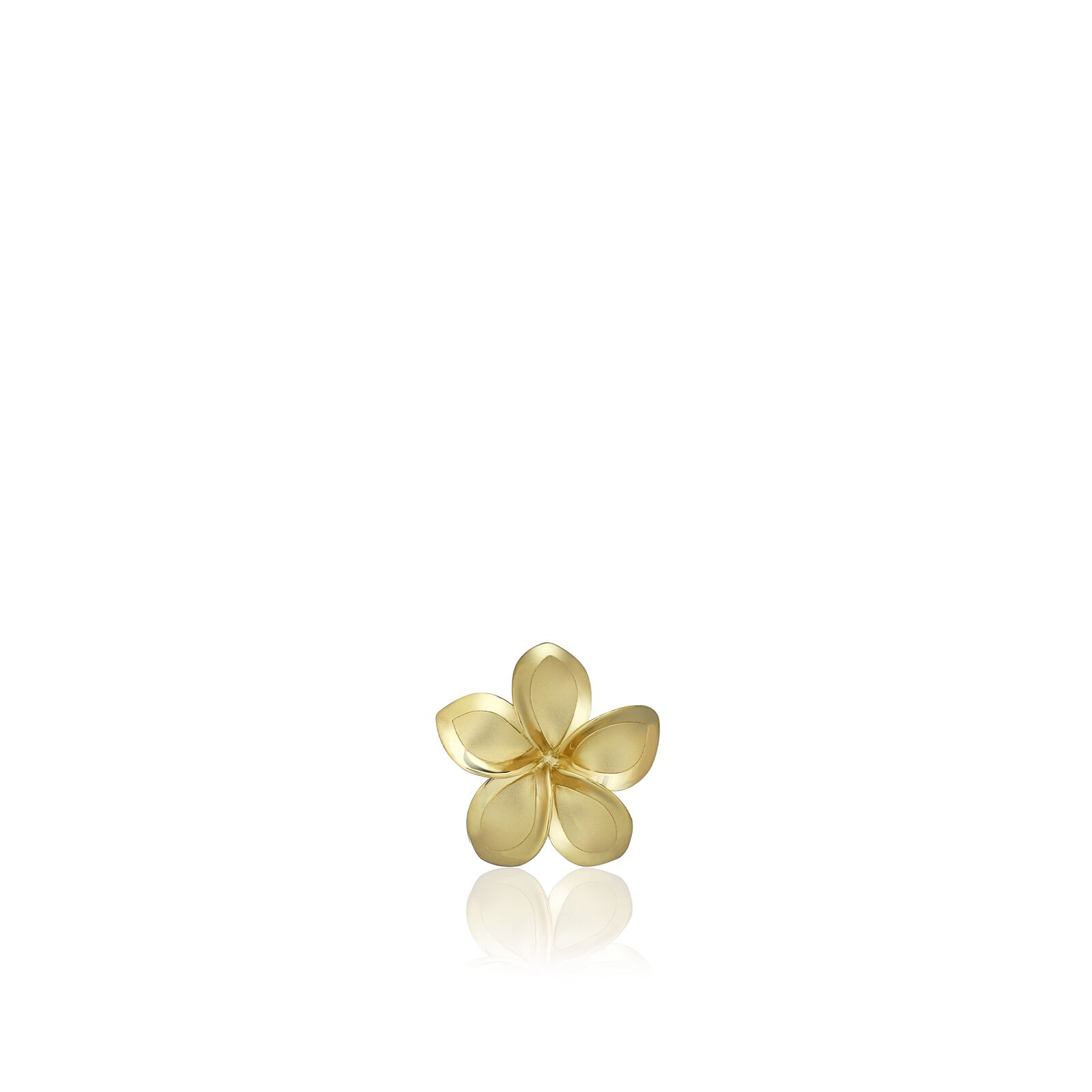 Queen Plumeria Pendant 14K Gold 11mm