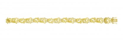Queen Plumeria Link Bracelet - 10mm-straight
