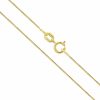 14K Yellow Gold 0.5mm Box Chain
