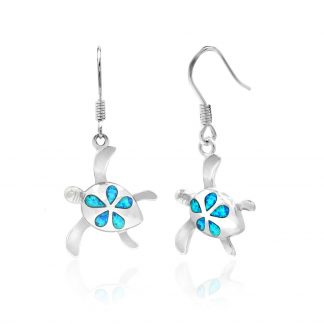 Turtle Flipper Opal Earrings