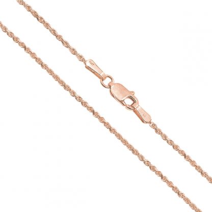 14K Rose Gold 1.0mm Rope Chain