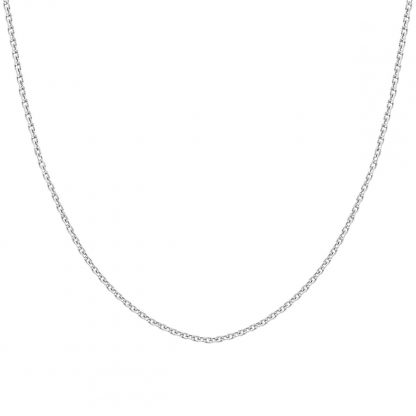 14K White Gold 1.4mm Cable Chain