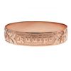 14K Rose Gold 15mm Hawaiian Heirloom Bracelet with Raised Lettering