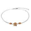 Koa Wood Plumeria Anklet