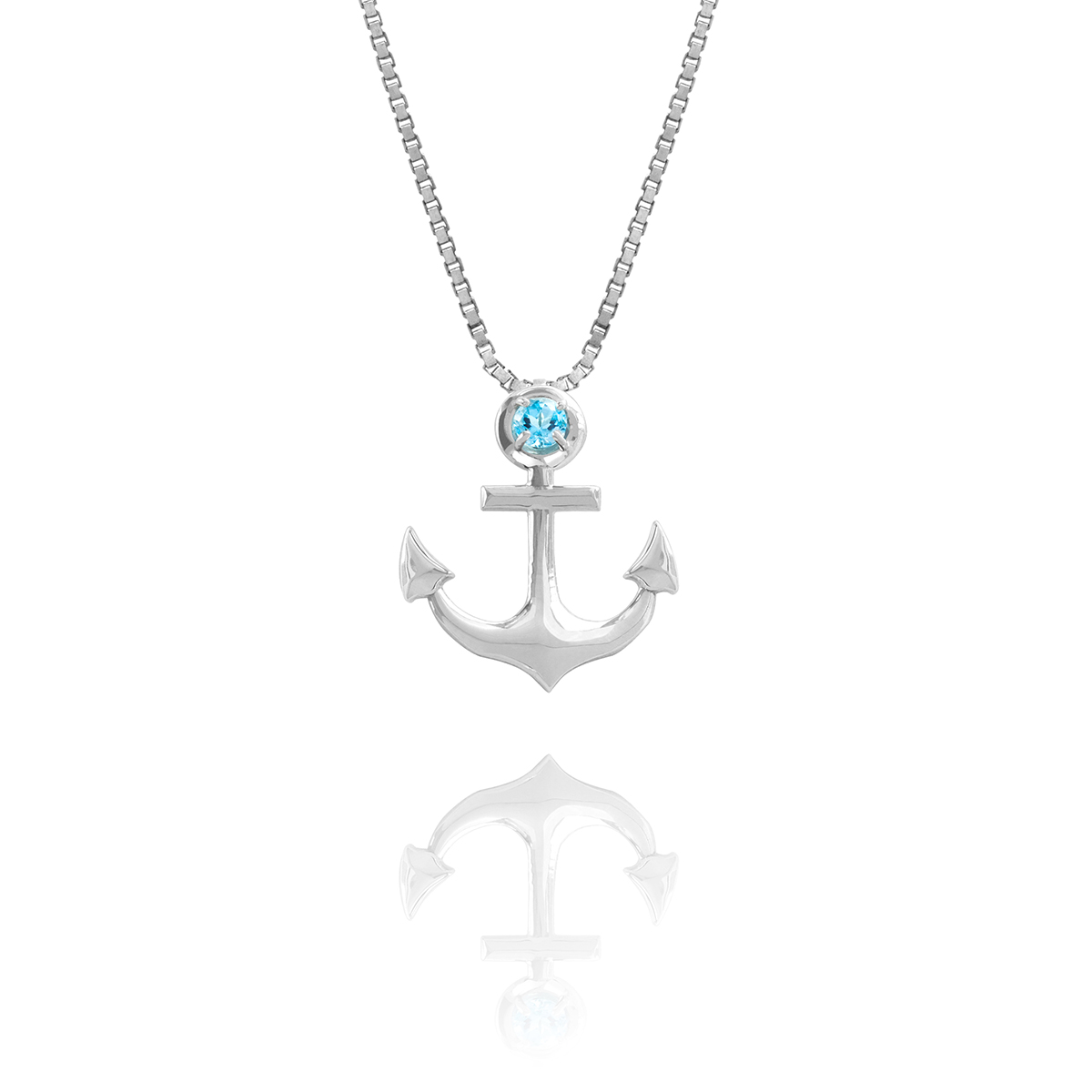 .925 Sterling Silver Anchor and Genuine Sea Glass Initial Necklace Anchor necklace 