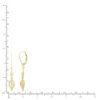 Maile Leaf Dangle Leverback Earrings - Image 4