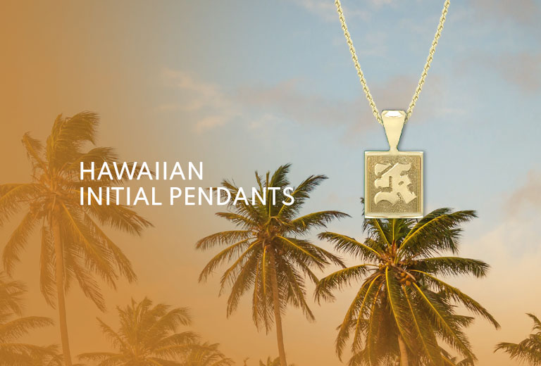 Hawaiian Initial Pendant DESKTOP