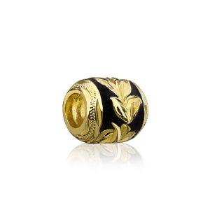 Maile Scroll Bead Gold Plated
