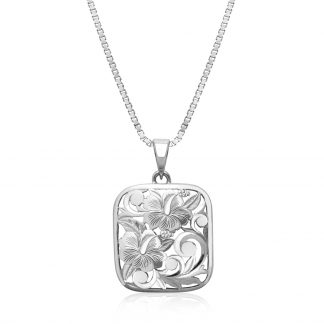 Hibiscus Square Puanani Pendant