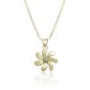 Tiare Flower Pendant Yellow Gold