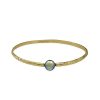 Yellow Gold with Tahitian Black Pearl Bracelet