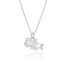 Chompy Shark Sterling Silver Charm Pendant