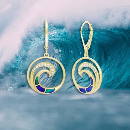Sunset Spiral Earrings