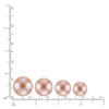 Freshwater Pink Pearl Stud Earrings 8mm - Image 4