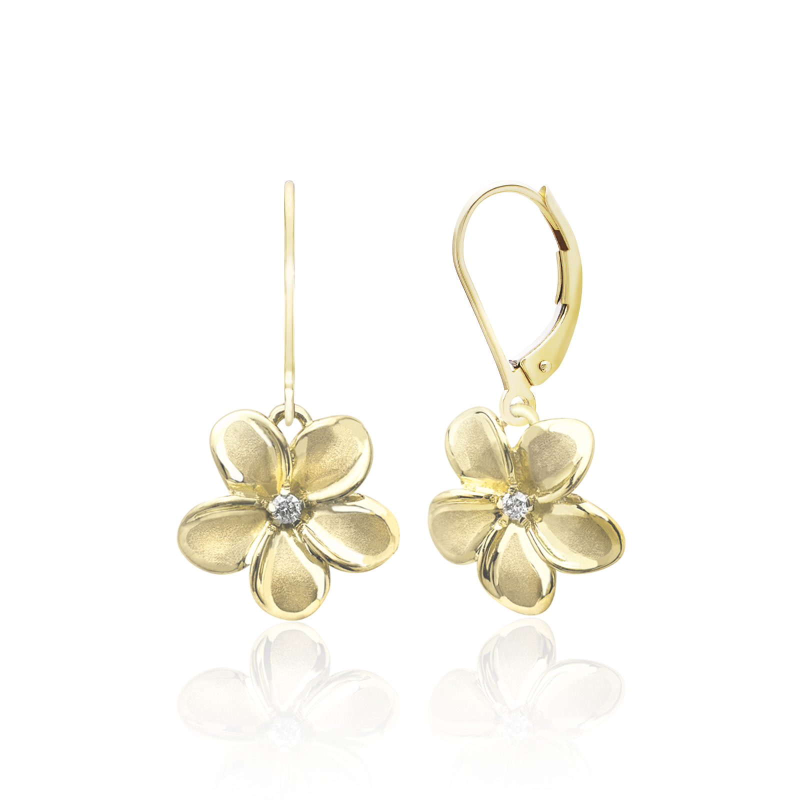 Flower Earring Back Large in Yellow, Rose or White Gold