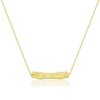 Bamboo Diamond Necklace