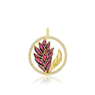 Leading Lady Ruby Ginger Diamond Pendant