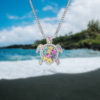 Turtle Pendant Semi Precious Stones 14mm - Image 5