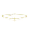 Precious Plumeria Diamond Chain Link Bracelet