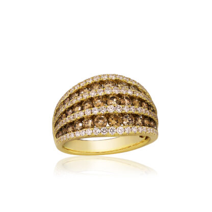Koa Diamonds®7-Row Gold Ring
