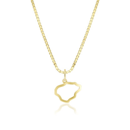 Mini Island of Kauai Gold Pendant