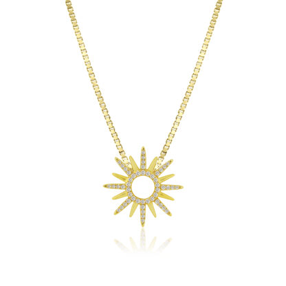 Diamond Sunburst Pendant - Image 2