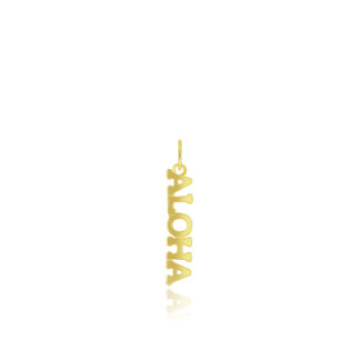 Aloha Pendant in Yellow Gold