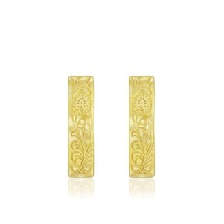Hawaiian Scroll Hoop Earrings