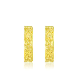Hawaiian Scroll Hoop Earrings