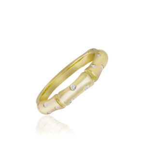 Bamboo Diamond Ring