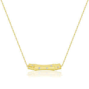 Bamboo Diamond Necklace