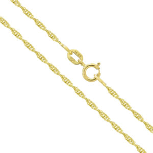 14K Yellow Gold 1.5mm Singapore Chain - 14K Yellow Gold Hawaiian Jewelry