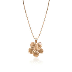 Queen Plumeria Pendant in Rose Gold 10mm
