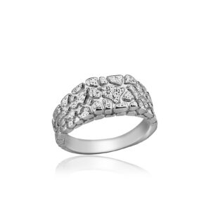 Medium Lavarock Sterling Silver Ring