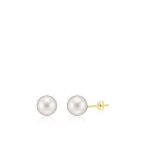 Freshwater White Pearl Stud Earrings 8mm