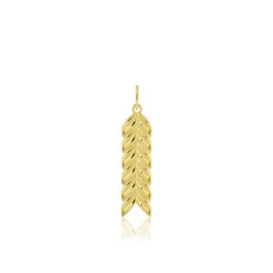 Maile Pendant - 14K Yellow Gold Hawaiian Jewelry