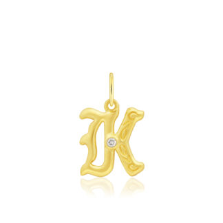 Diamond Letter Pendant