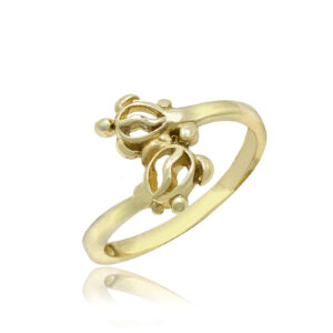 Two Turtle Gold Ring - 14K Rose Gold Hawaiian Jewelry