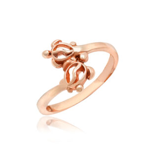 Two Turtle Gold Ring