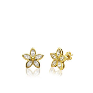Kaimana Plumeria Earrings, 0.50ct