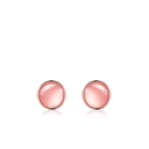 Pink Mother of Pearl Earrings 14K Rose Gold