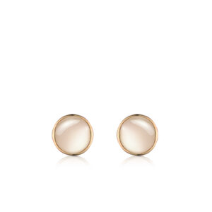 White Mother of Pearl Earrings 14K Gold