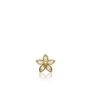 Marquise Kaimana Plumeria Pendant, 0.25ct