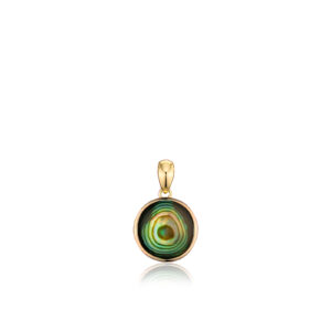 Abalone Charm in Yellow Gold - 14K Rose Gold Hawaiian Jewelry