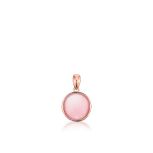 Pink Mother of Pearl Charm in Rose Gold - 14K Rose Gold Hawaiian Jewelry