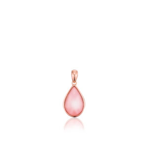 Pink Teardrop Mother of Pearl Pendant in Rose Gold - 14K Rose Gold Hawaiian Jewelry