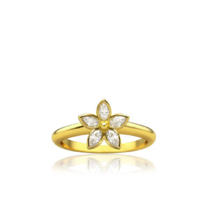 Kaimana Plumeria Ring, 0.25ct