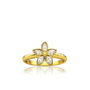 Kaimana Plumeria Ring, 0.50ct