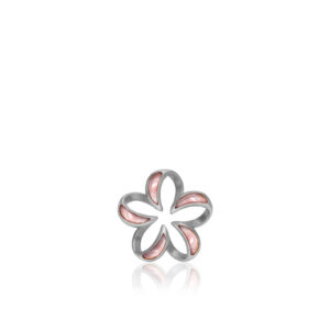 Plumeria Contour Mother of Pearl Pendant 15mm